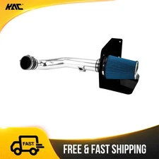 Cold Air Intake Kit + Blue Filter 3.5 w/ Heat Shield For 10-13 Chevy Truck