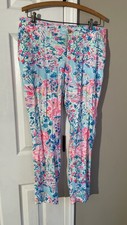 Lilly Pulitzer Alina Pants in the "Serene Blue Gypsea" Size 8