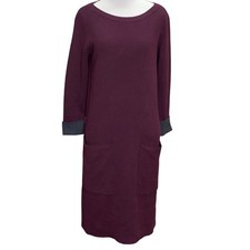 Nicole Miller New York Maroon Sweater Dress S NWT