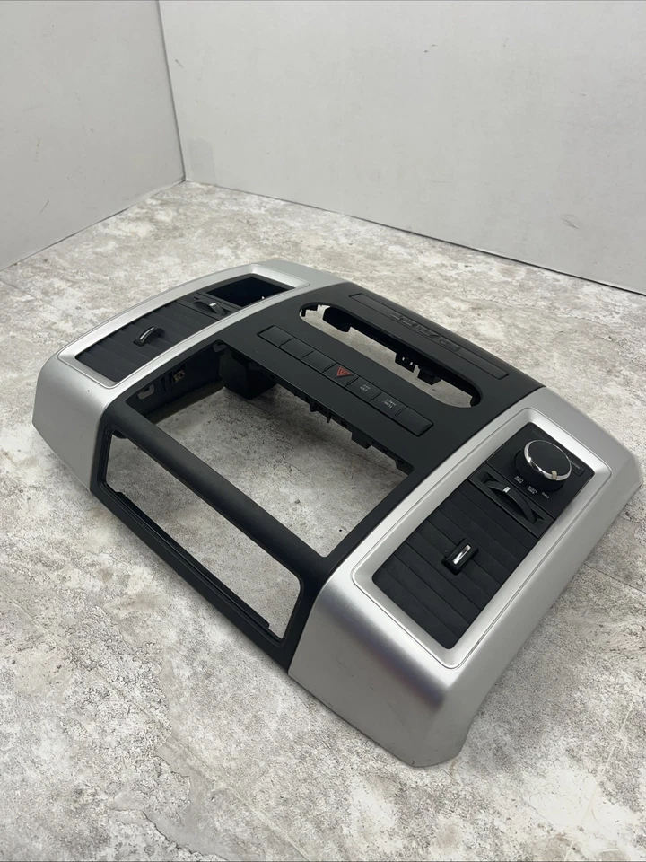 Dodge Ram 1500 2009-2012 tablero central embellecedor radio bisel plateado OEM Foto 4 de 4