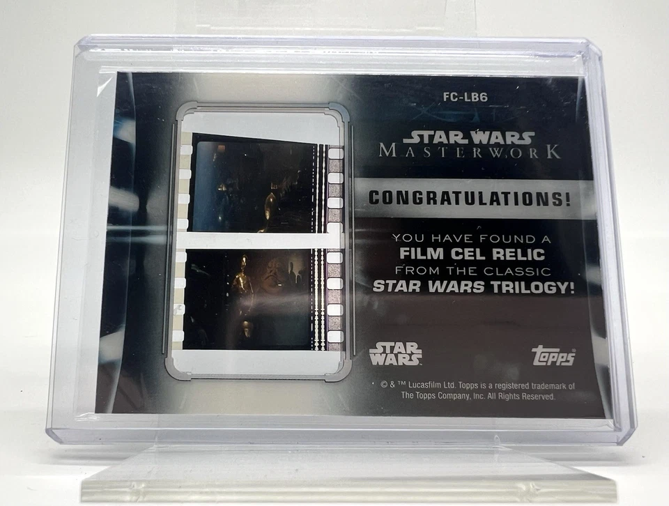 Star Wars ROTJ Film Cel Relic Leia Boushh Disguise Masterwork 2019 Card FC-LB6 - Image 3 of 4