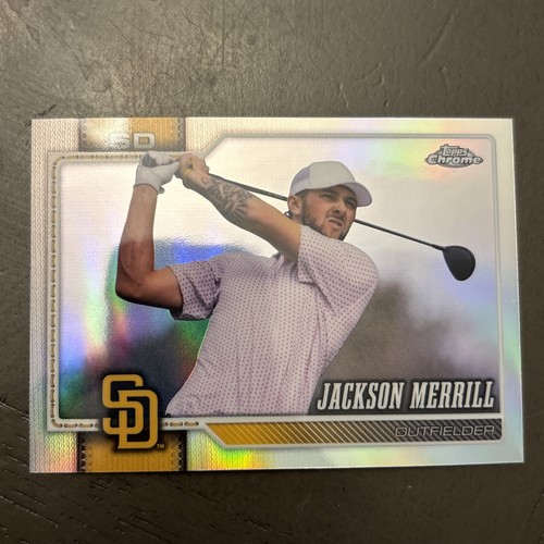 2026 Topps Chrome #137 Jackson Merrill - Golf Image Variation