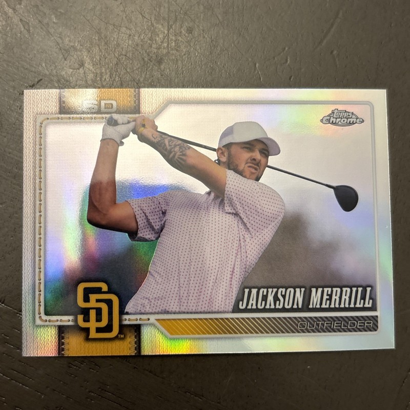 2026 Topps Chrome #137 Jackson Merrill - Golf Image Variation