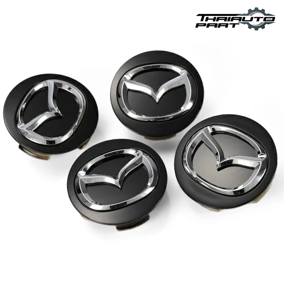 Hub Wheel Center Cap Cover 4 PCs For Mazda 3 5 6 CX-5 CX-9 2013-2016 - Image 4 of 4