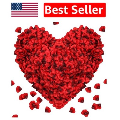 1000 Artificial Silk Rose Petals for Romantic Weddings & Special Occasions