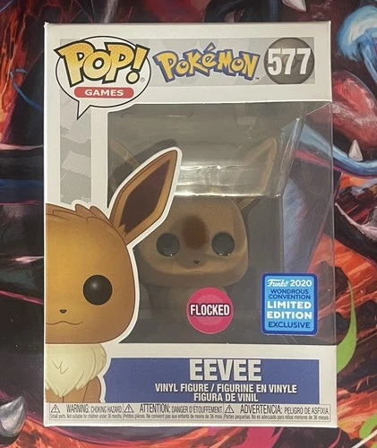 Funko Pop! Vinyl: Pokémon - Eevee (Flocked) - WonderCon Hot Topic (Exclusive)...