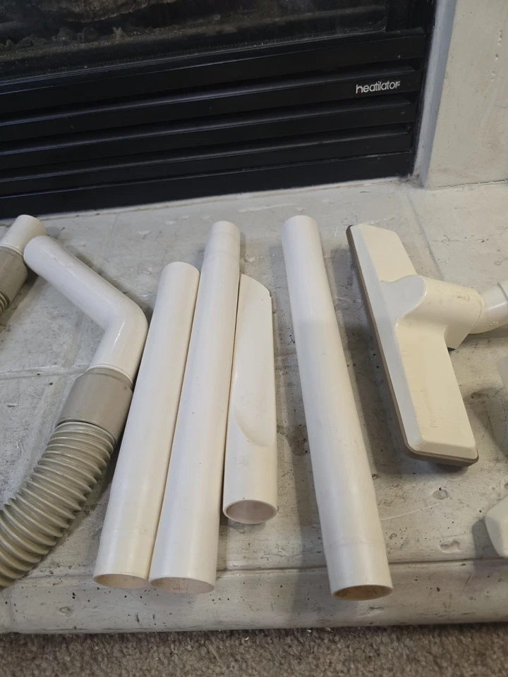 Panasonic Vacuum Attachments Only Tan Lot Of 7 W/ Hose - Image 2 of 4
