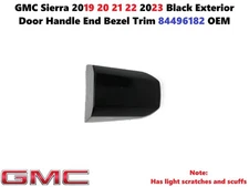 GMC Sierra 2019 20 21 22 2023 Black Exterior Door Handle End Bezel Trim 84496182