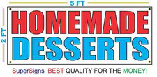 HOMEMADE DESSERTS Banner Sign 100 All Weather New LARGER Size 