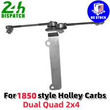 For 1850 Style Dual Quad 2x4 Progressive Linkage Kit Throttle Rod Holley Carbs