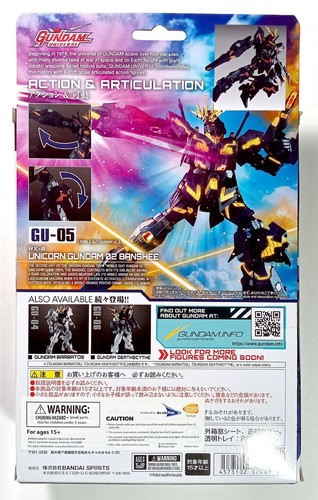 Gundam Universe GU-05 Mobile Suit UC RX-0 Unicorn Gundam 02 Banshee figure NIB - Picture 5 of 7