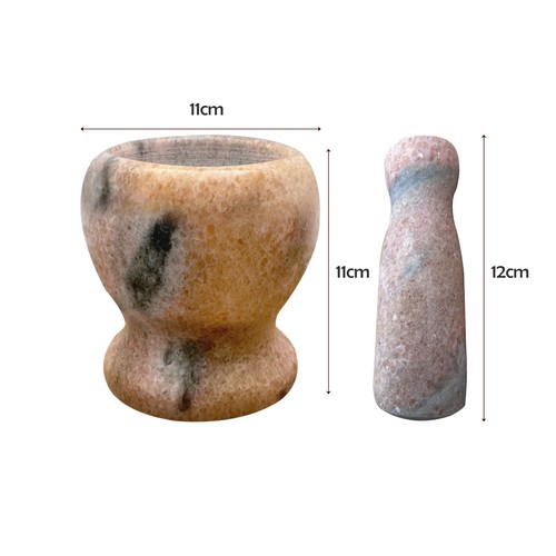 Juego de piedras trituradoras de mortero y mortero para el hogar natural granito especias hierbas - Imagen 47 de 106