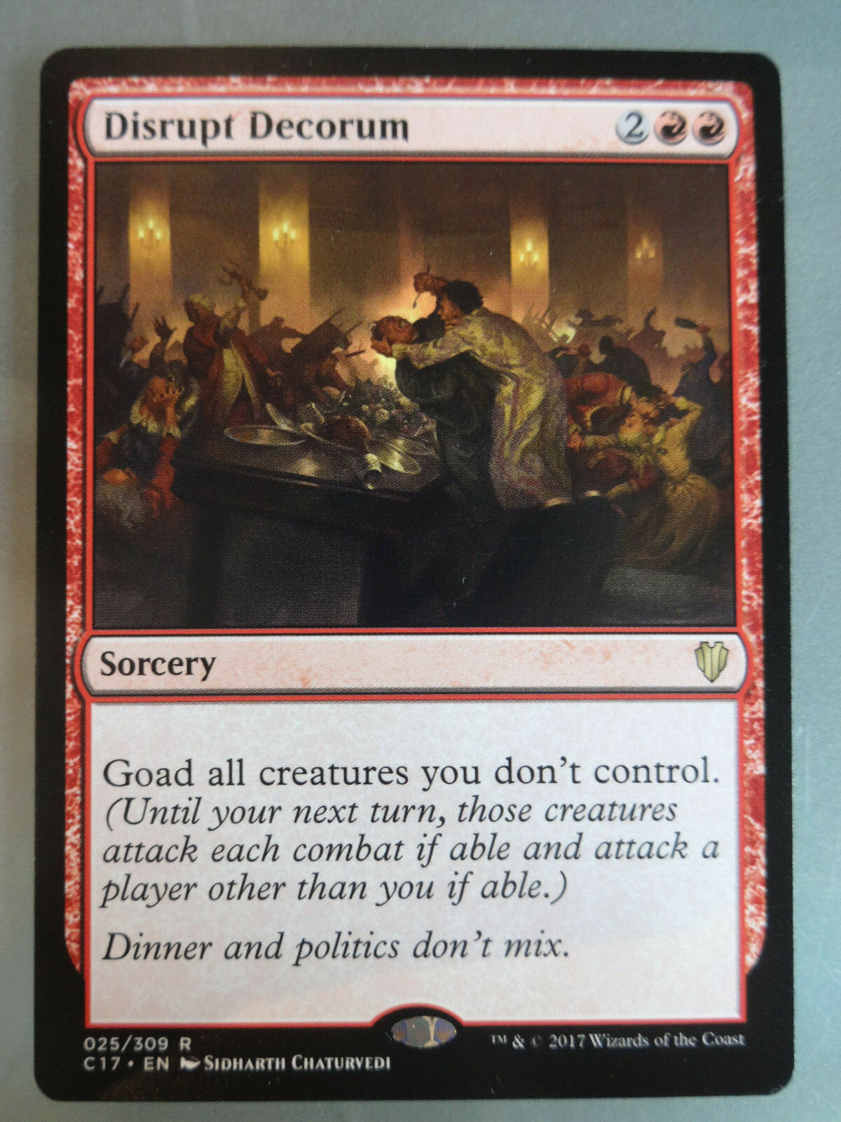 Disrupt Decorum, Label Violation, Commander 2017, MTG, Magic, Eng, 1
