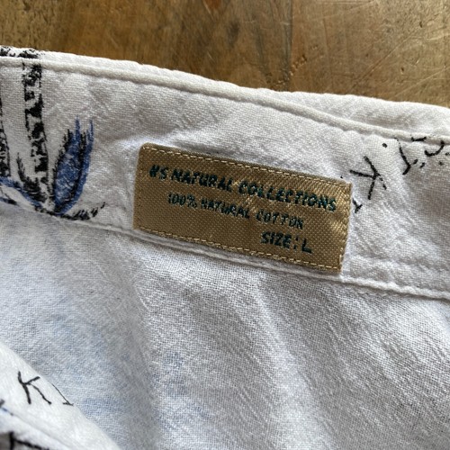 HS Natural Collections Short Sleeve Shirt - St.Kitts - White - Large - Picture 8 of 10