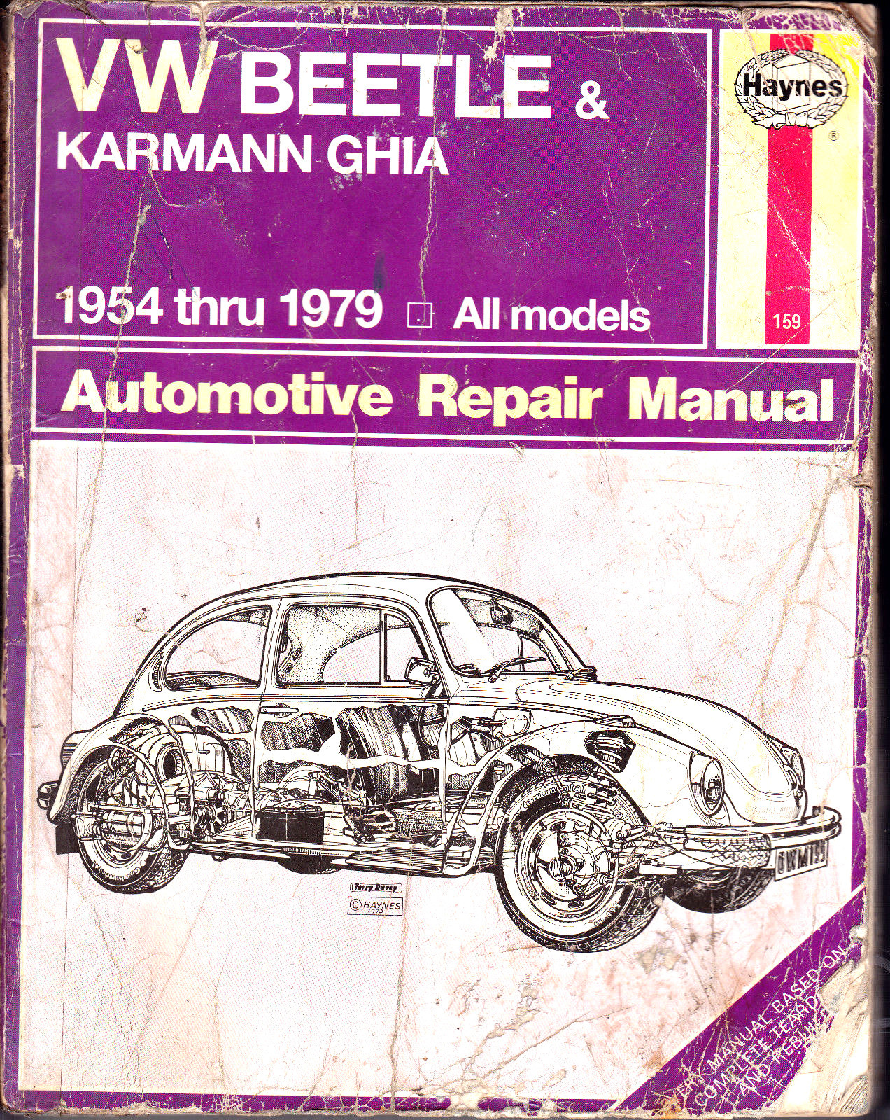 Haynes 159 VW Beetle & Karmann Ghia 1954 Thru 1979 Automotive Repair Manual  | eBay