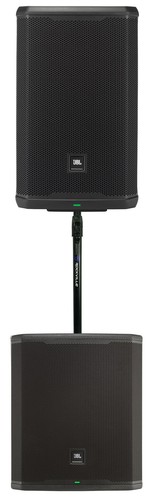 JBL PRX912 12" 1000w Powered DJ PA Speaker+18" Subwoofers+Air Assist Pole Mount