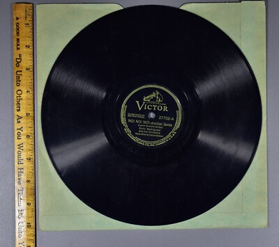 Antique 78rpm 10'' Record NO! NO! NO! Brazilian Samba 27702