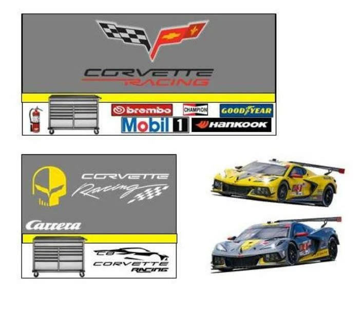 Coche Ranura Carrera 21104 Pit Stop Garaje Decoración Pared *PERSONALIZADO* Escala 1:32 1:24 Foto 4 de 4