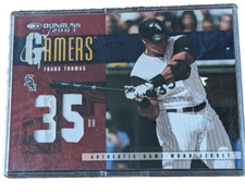 Frank Thomas Donruss 2003 Gamers 046/100 game worn jersey #G-40 BIG HURT 