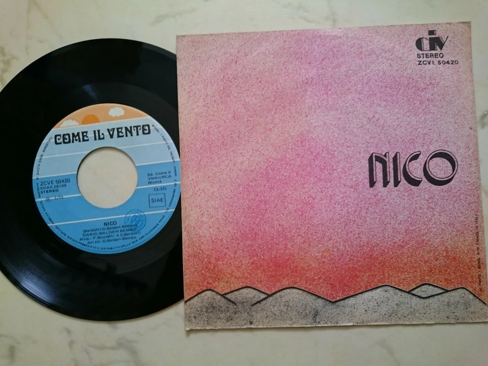 Dario Baldan Bembo Aria Rare Italo Come Il Vento Label - Image 2 of 2