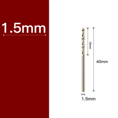 Sourcing Map HSS Spiralbohrer 1,65 Mm – 10 Stück, 43 Mm Lang, Für Metall & Stahl