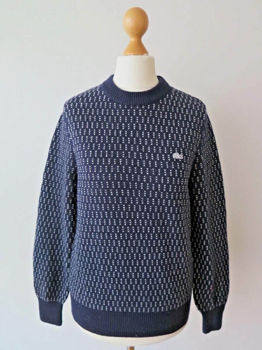 Lacoste pull bleu cheap