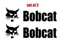 Bobcat Premium Vinyl Decal / Sticker 2-Pack - Construction Equipment Logo