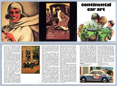 Continental Car Art - 1978 Auto Rally Edito Services S.A. Leaflet