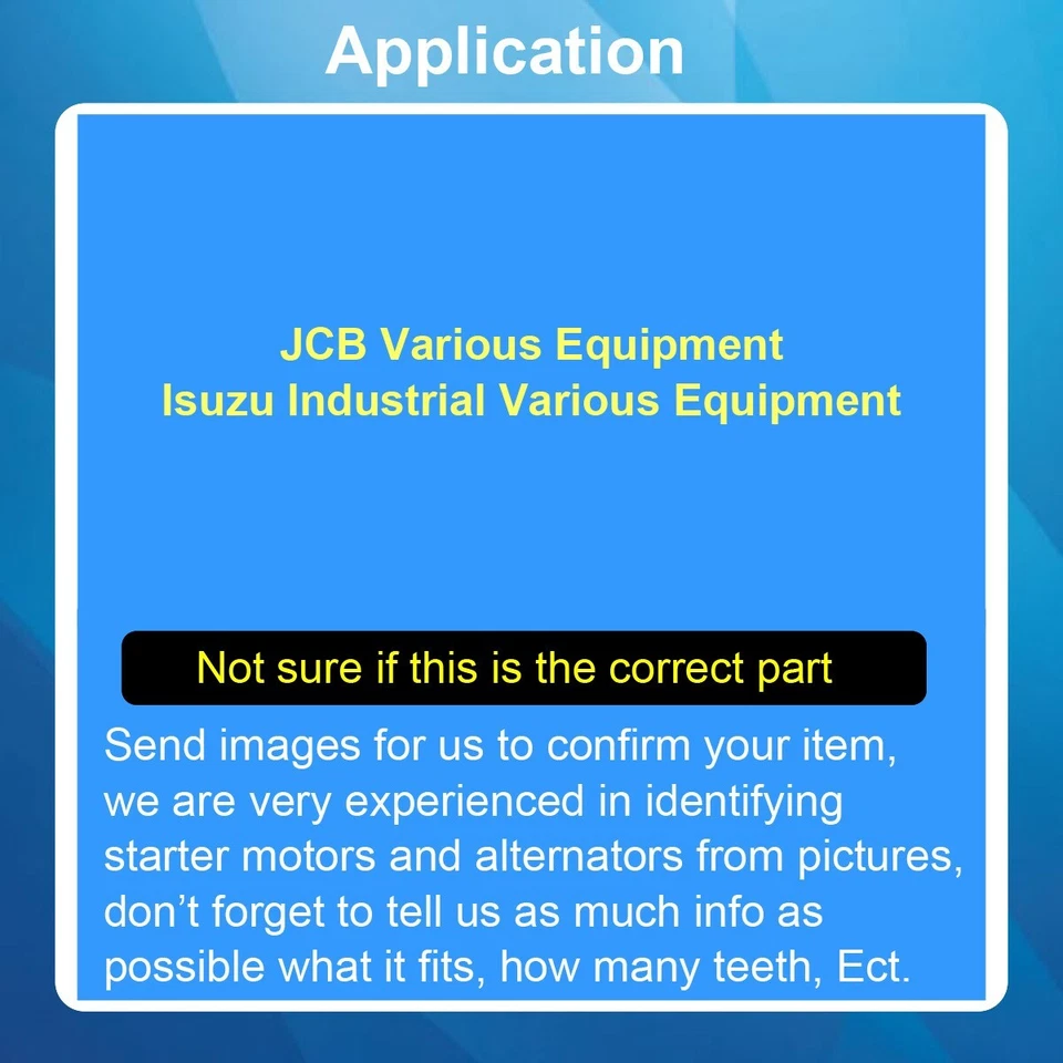 Alternator For JCB 714/40526 0-35000-4658 0-35000-4858 8980921120 8980921121 - Image 4 of 4