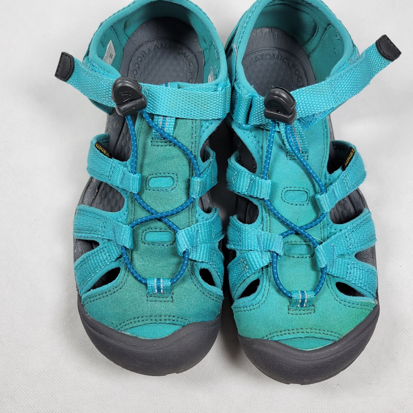 Scarpe sandali KEEN donna Newport H2 impermeabili taglia 4 verde acqua escursionismo outdoor