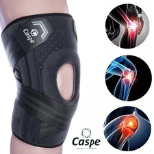 Knee Sleeve Compression Brace Support Meniscus Sport Joint Pain Arthritis Relief