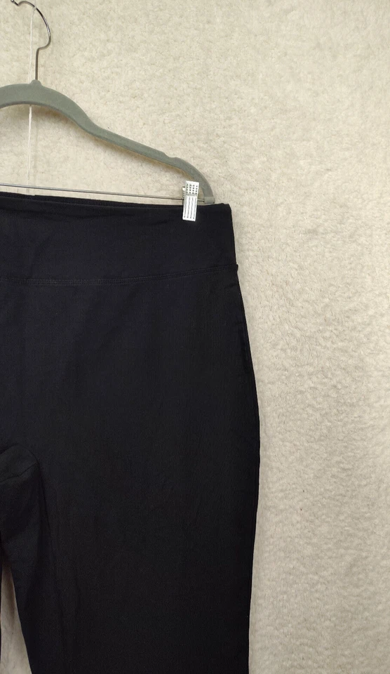 Mujeres con Control Mujeres Leggings 1XP Negro Mezcla de Algodón Pull On Pantalones Elásticos Foto 3 de 4