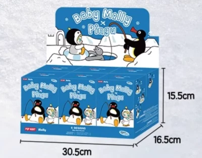 POPMART Baby Molly × PINGU Happy Fishing Series Plush Blind