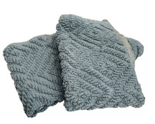 Sunham Tempest Jacquard Weave Stonewash 2-Pc. Cotton Bath Rug Set - Denim Blue