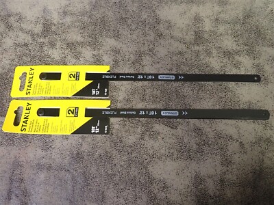 NEW Stanley 15-928 12'' 18T Carbon Steel Hacksaw Blade 2pack(BN295)