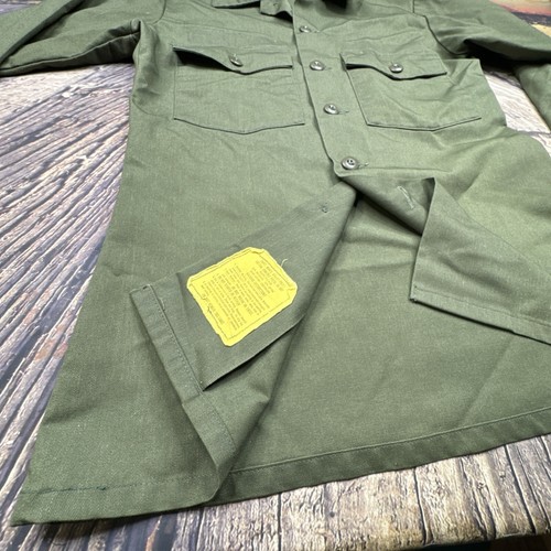 Camicia Vintage Esercito USA Militare OG-507 Twill Utility Uomo Tg 15,5 x 31 - Foto 4 di 12