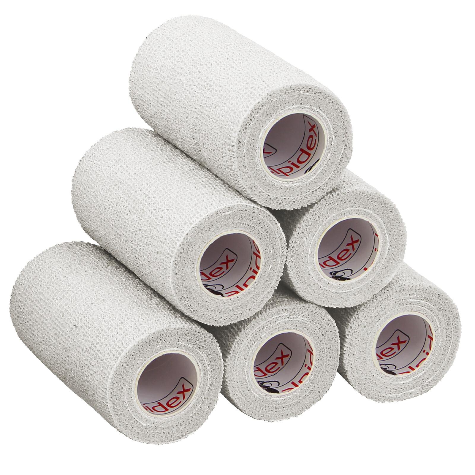 Bandage Auto-adhésif Violet - 6 Rouleaux De 10cm X 4.5m - Pour Genou, Poignet, Cheville - Premiers Secours