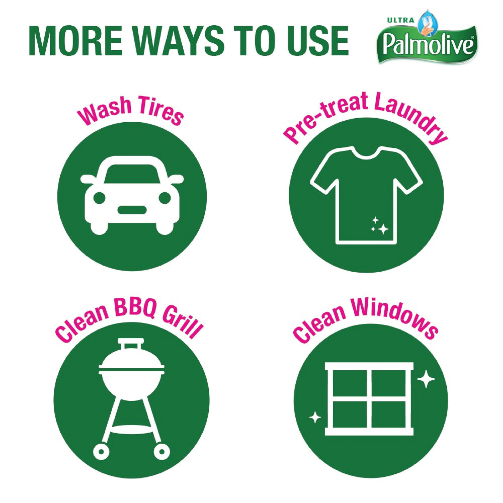 3x Bottles Palmolive Essential Clean Green Apple & Pear Dish Soap | 12.6 fl oz