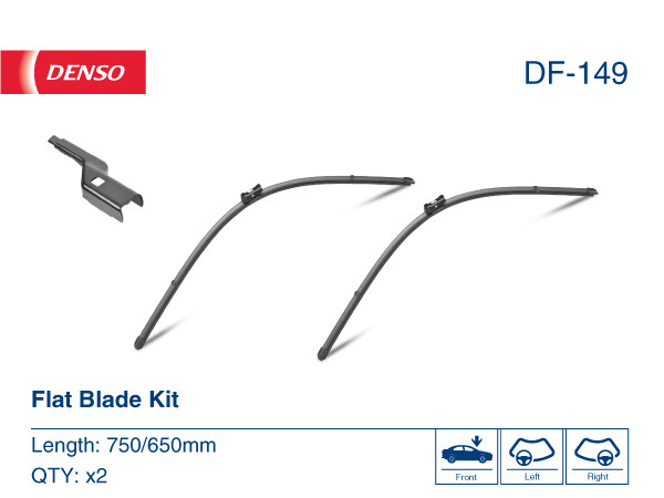 Denso DF-149 Scheibenwischer Set FüR Peugeot Ford CitroËN DS-image