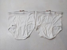 Lot Of 2 Vtg Hanes Boys Briefs Size 10 White 100 Cotton New Underwear NWOT