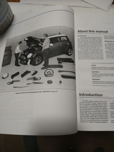 HAYNES REPAIR MANUAL FOR MINI COOPER 2002 THRU 2013 - Picture 4 of 7