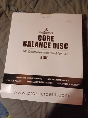ProsourceFit Core Balance Disc Trainer 14  w Pump blue fitness stability posture