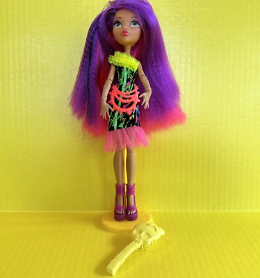 Monster High Doll~ Clawdeen Wolf Electrified Outfit Purple Pink Hair  2014
