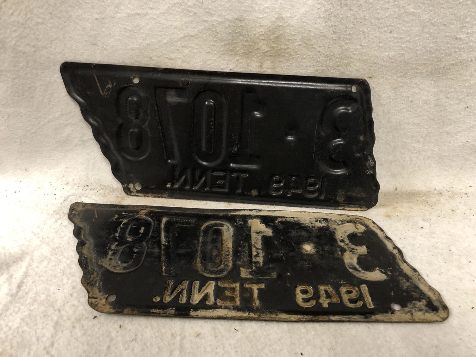 Vintage 1949 Tennessee License Plate Pair | eBay
