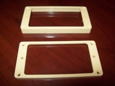 NEW - Humbucking Non-Slanted Pickup Rings, Flat Bottom, CREAM