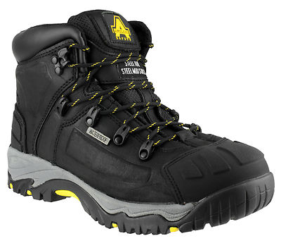 Amblers Safety Black FS32 Waterproof Safety Boots, 7 UK