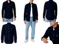 Polo Ralph Lauren Custom Fit Poplin Hemd Pony Oxford Navy Button-Down Shirt S