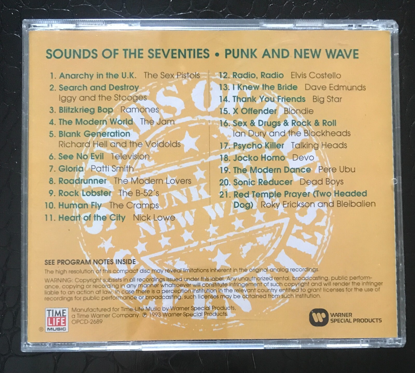 SOUNDS OF THE SEVENTIES Punk & New Wave Devo Stooges Jam Dead Boys ...