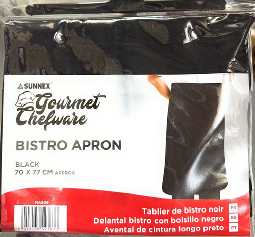 Grembiule bistrot Sunnex vita lunga tasca policotone cameriere/chef unisex 70 x 77 cm - Foto 6 di 10