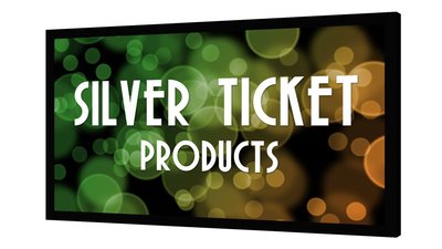 STR-169120 Silver Ticket 120'' Fixed Frame 16:9 Projector Screen White Material